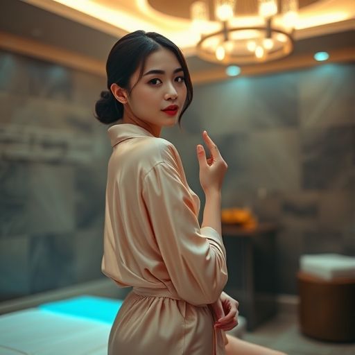 上海夜场桑拿小姐姐服务场景