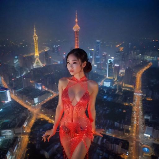 广州夜场繁华夜景 活动现场