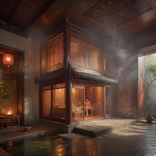广州隐藏茶社 桑拿汗蒸体验场景