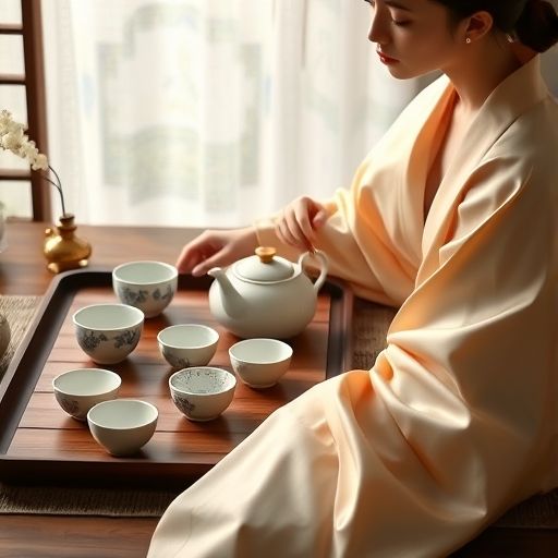 茶会茶具布置