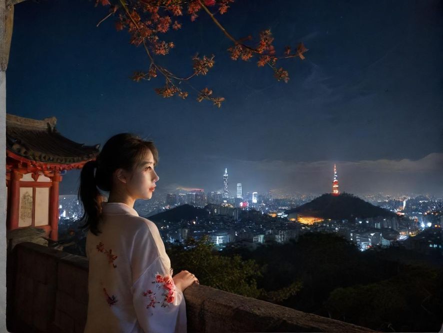 广州珠江夜景城市景观