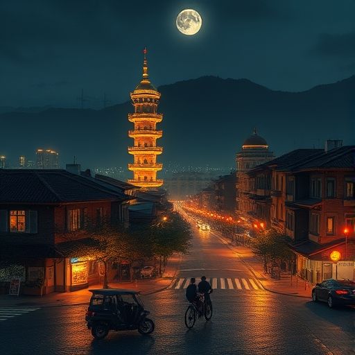 广州火车站周边繁忙景象