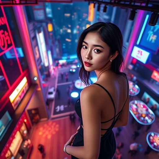夜场会所夜景展示