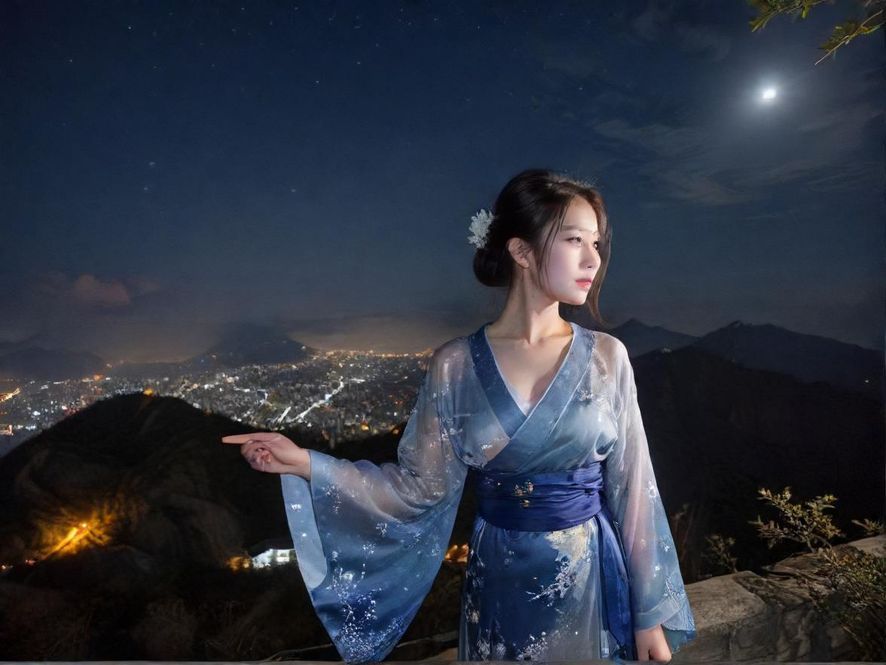 佛山夜晚的繁华街区，霓虹闪烁的娱乐场所