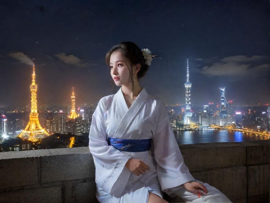 白云区夜市街头热闹场景