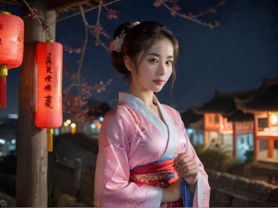 从高处俯瞰深圳繁华的城市夜景，灯火辉煌