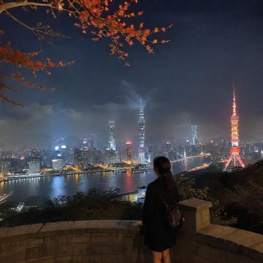 深圳一处高端会所的休息区域，窗外是城市夜景