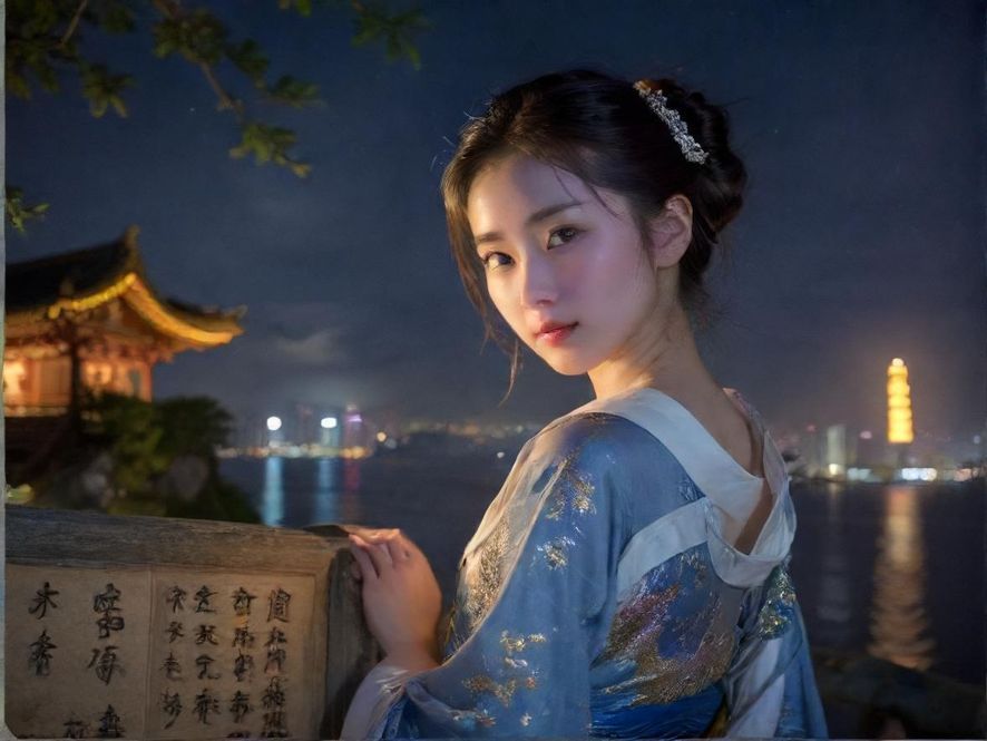 深圳夜景下的秘密入口