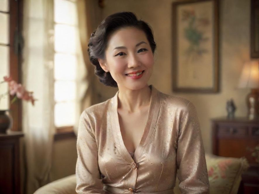 一位微笑的成熟女性