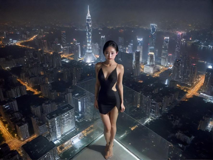 广州私人工作室夜色氛围图