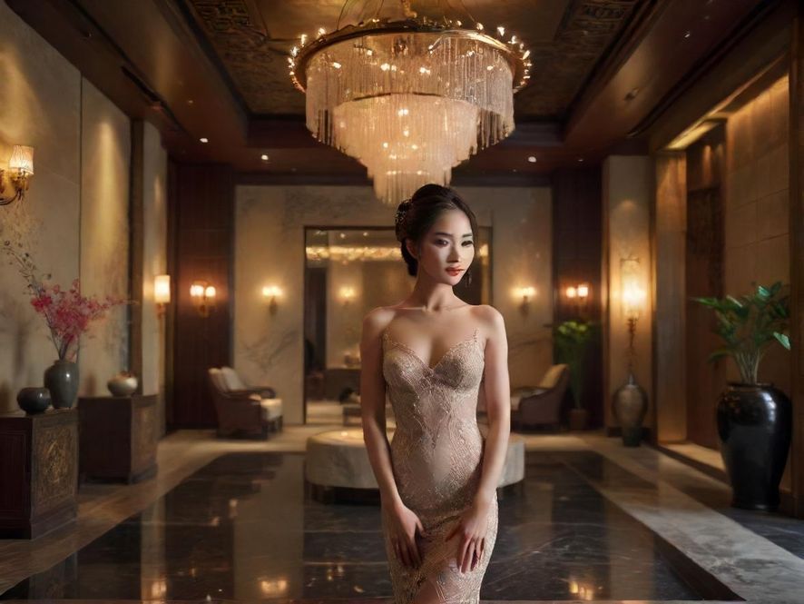 现代奢华的水会大厅