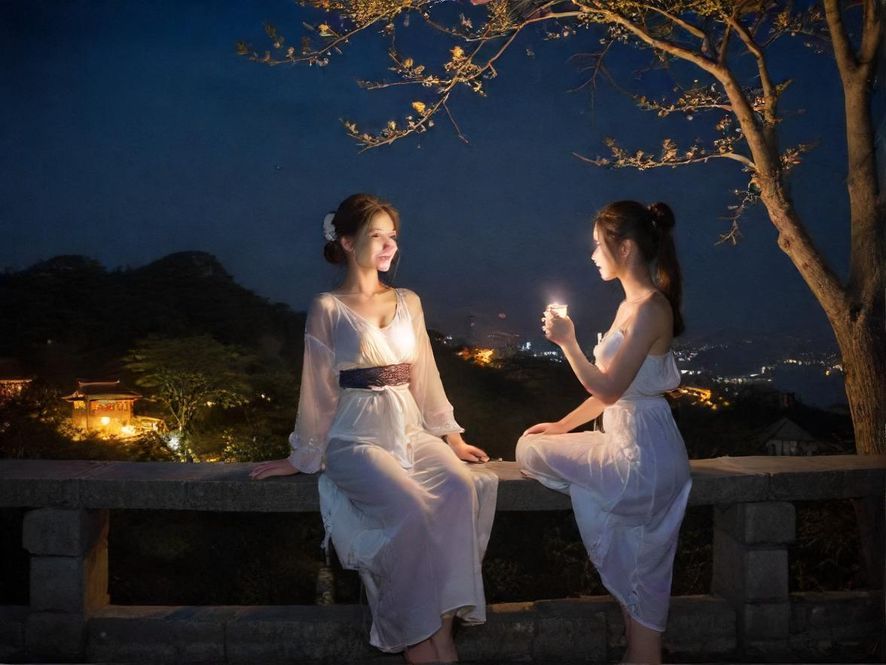 广州夜场会所入口夜景展示