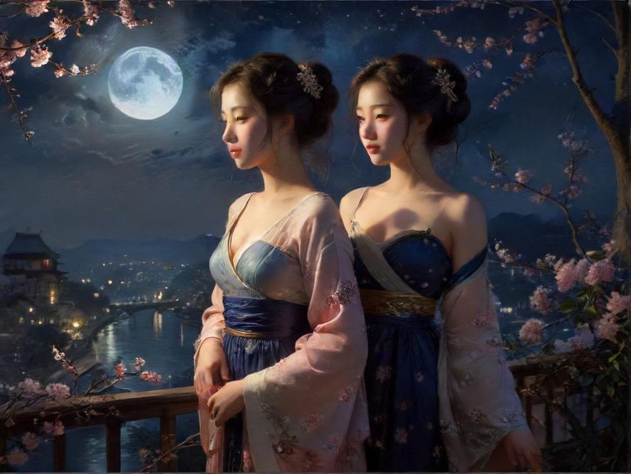 广州夜场街头热闹景象