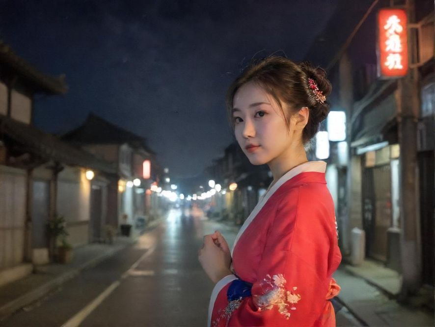 广州夜色下的霓虹灯，指引着城市里的各种故事。