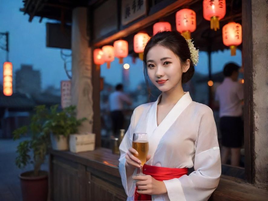 一间看起来非常舒适整洁的酒店房间，窗外是深圳宝安区的都市夜景，暗示着这里是享受上门服务的私密空间。