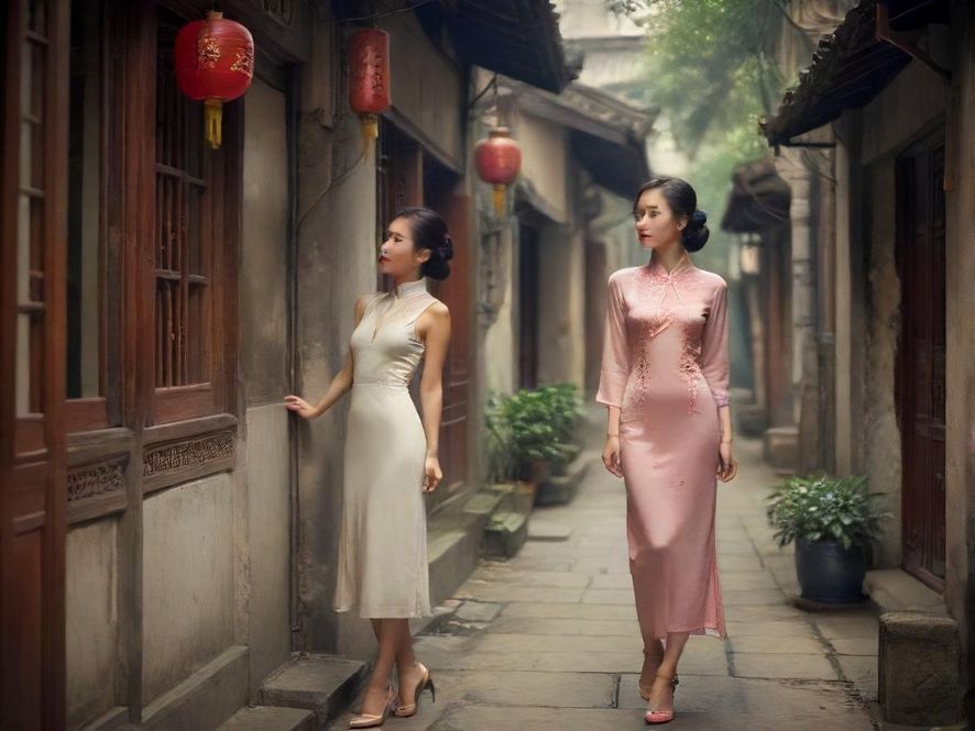 广州越秀区复古茶社侧景图