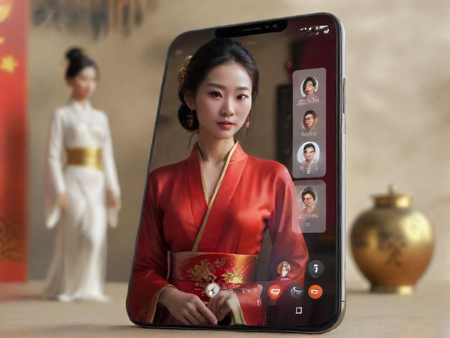 手机上的在线客服聊天界面
