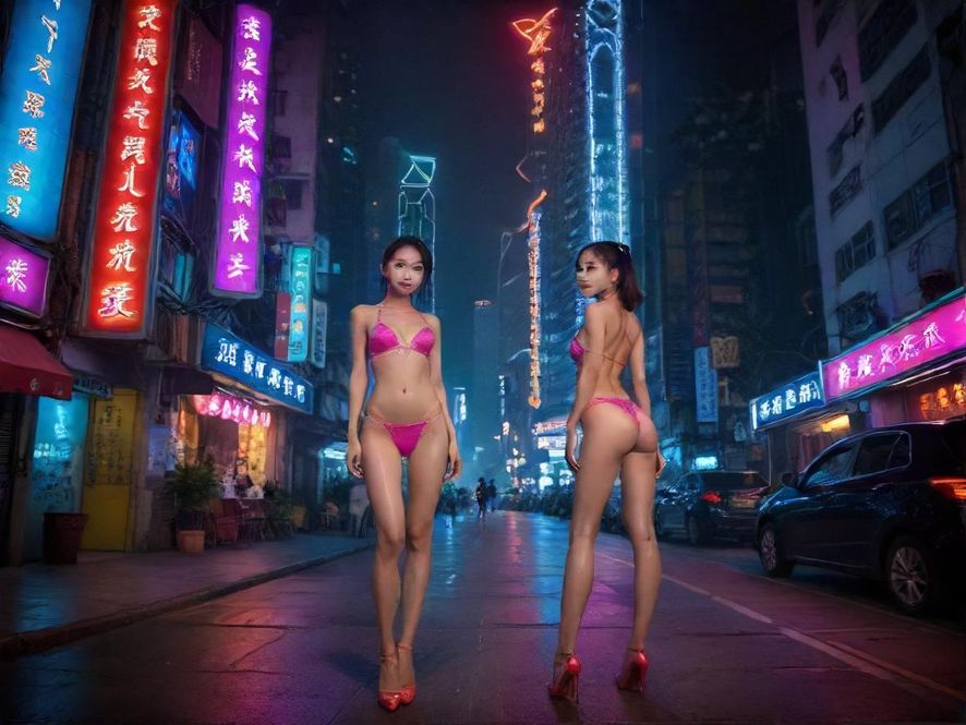 深圳宝安璀璨夜色下的休闲去处