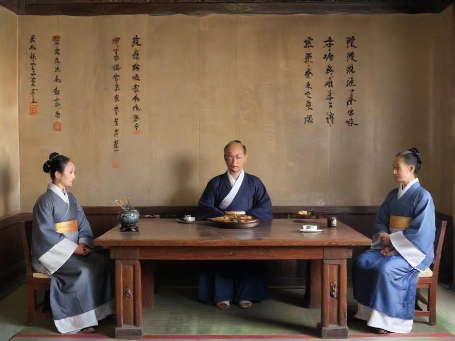 一群人在私密包厢里交流