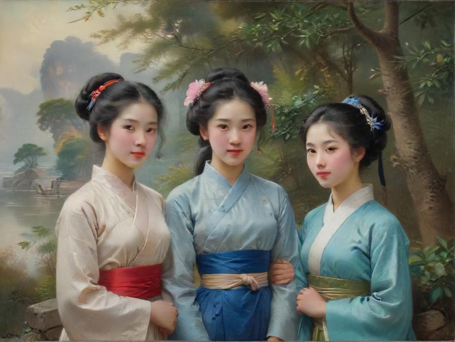 小姐姐与客户互动场景图