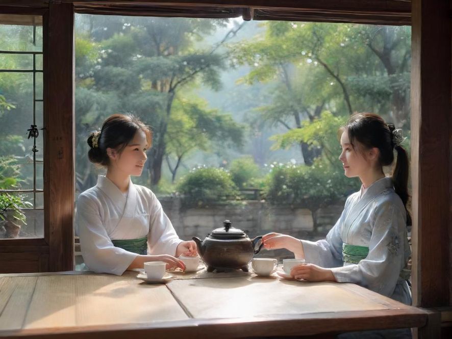 南京品茶会所聚会场景