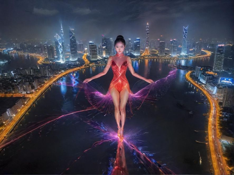 东莞繁华夜景