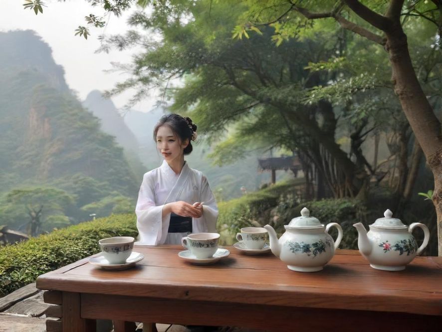 深圳私密品茶会所茶艺表演场景