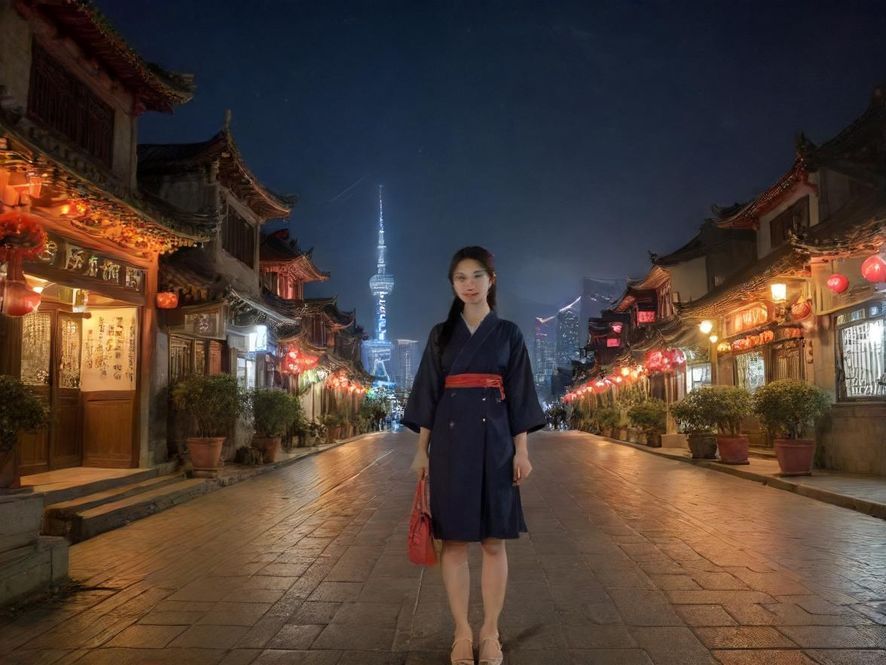 深圳夜生活繁华街景