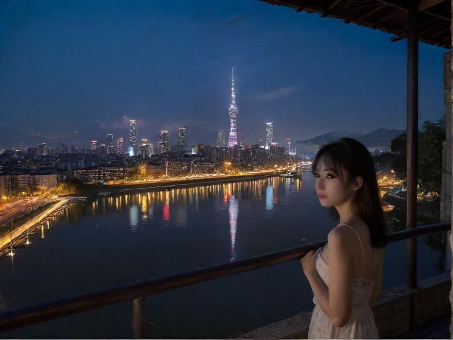 广州夜场热闹场景