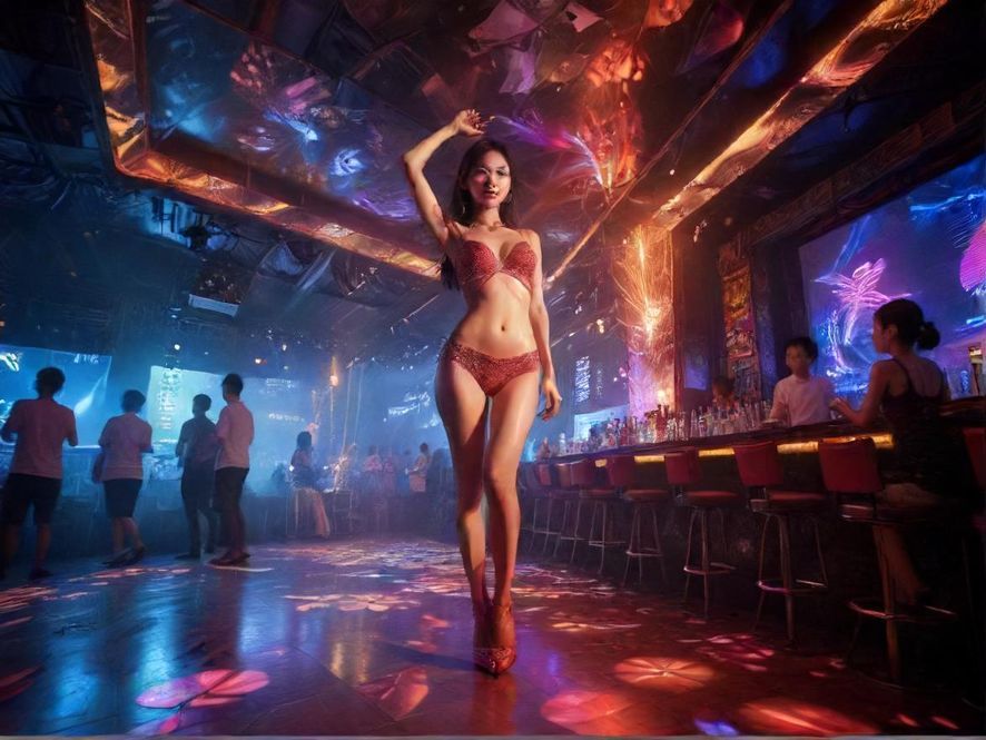 广州白云区夜场派对狂欢场景