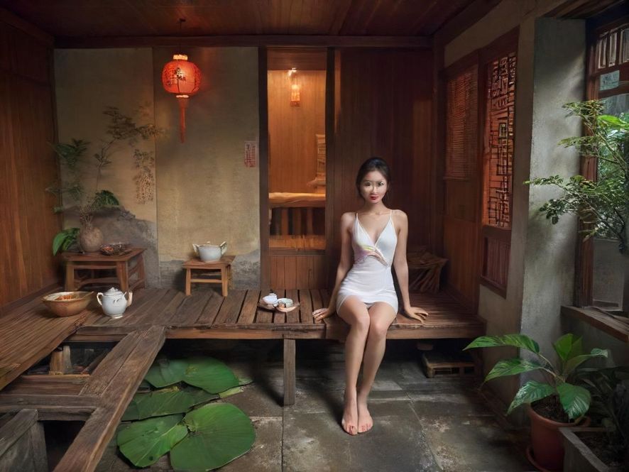 广州桑拿汗蒸室真实拍摄