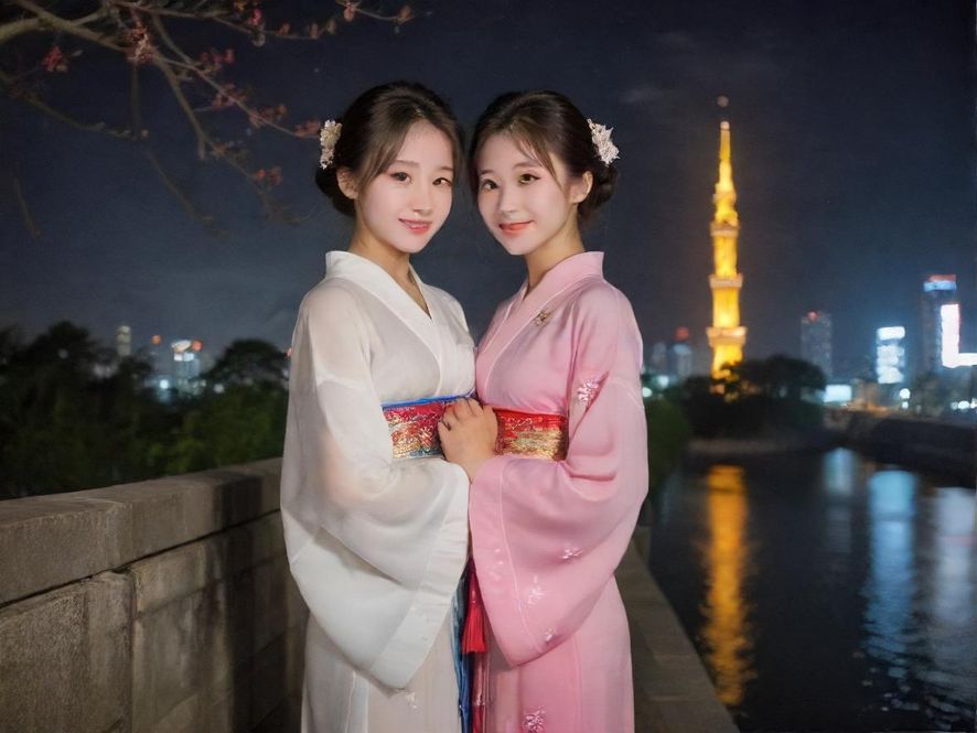 广州城市夜景俯瞰