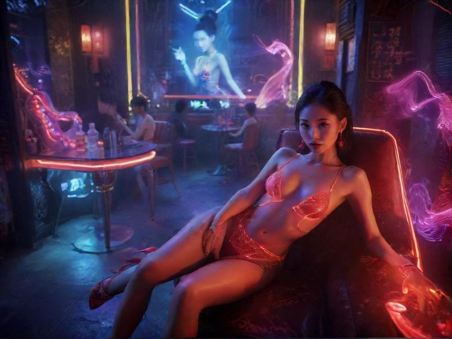 广州夜场会所夜景