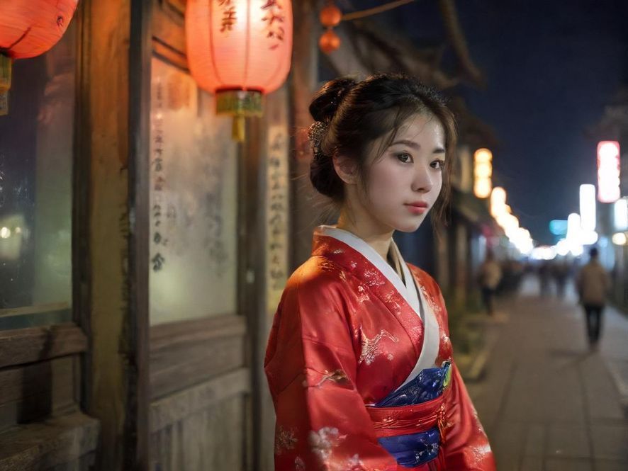 广州阡陌同城夜场街景
