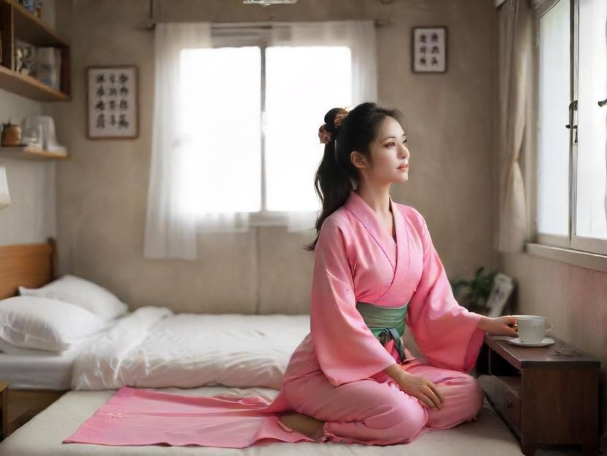 一位女士在家中舒适地使用笔记本电脑，享受自由兼职时光