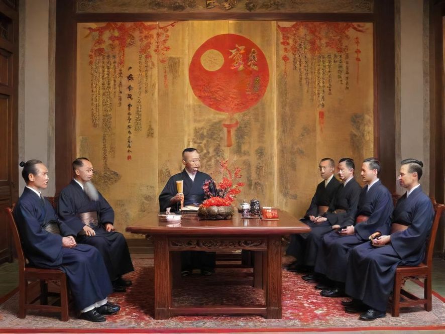 一间装修豪华、光线柔和的私密会所内部，现代风格的家具摆设，营造出高端舒适的氛围