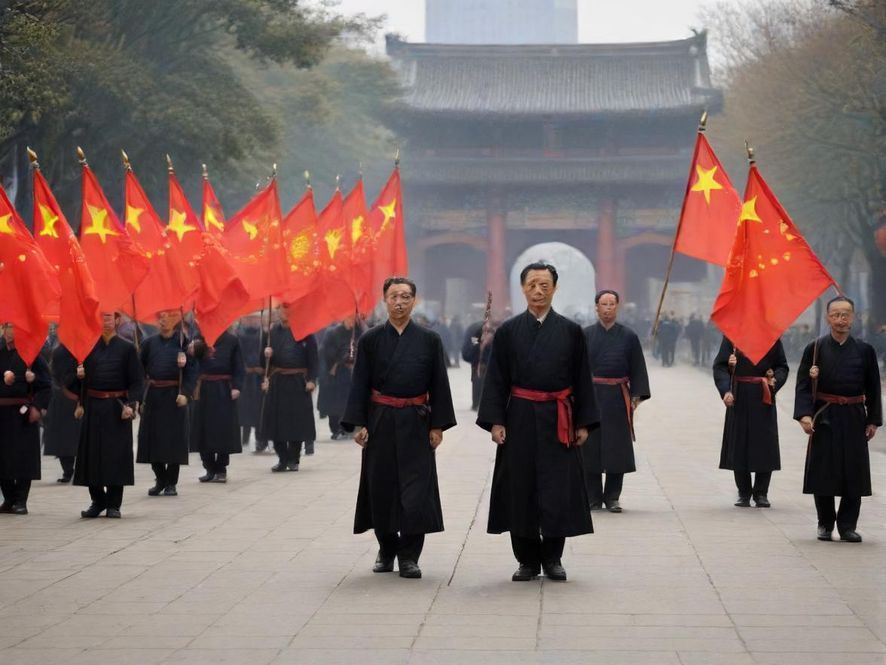 一群年轻朋友在充满艺术气息的咖啡馆里轻松聚会，享受惬意时光。