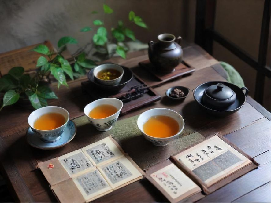 一位茶艺师正在雅致的中式茶室中,以特写镜头展示她精湛的冲泡高端茶叶技艺,画面唯美写实。