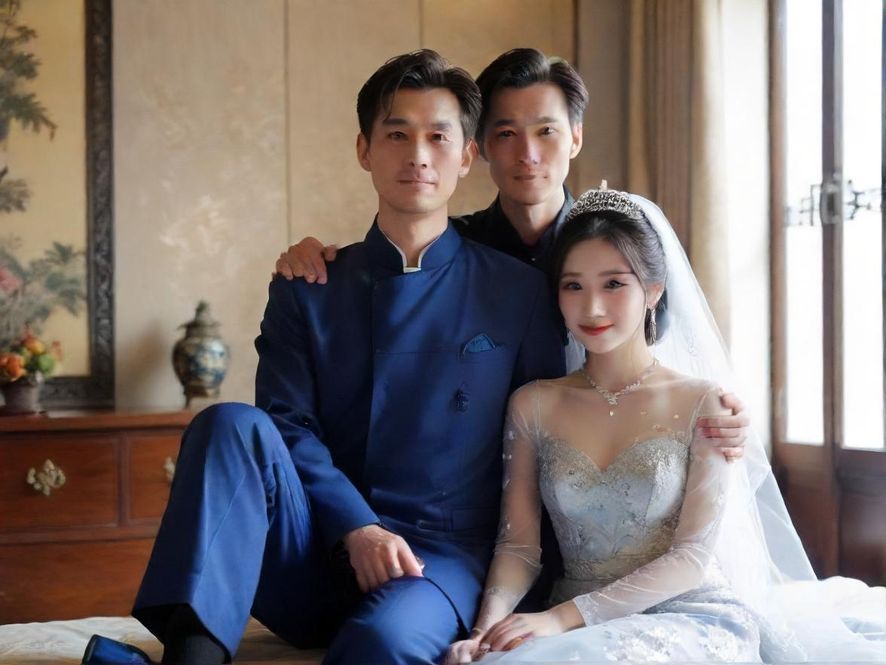 时尚青年男女在室内派对中欢声笑语，动感光影效果营造出热烈氛围