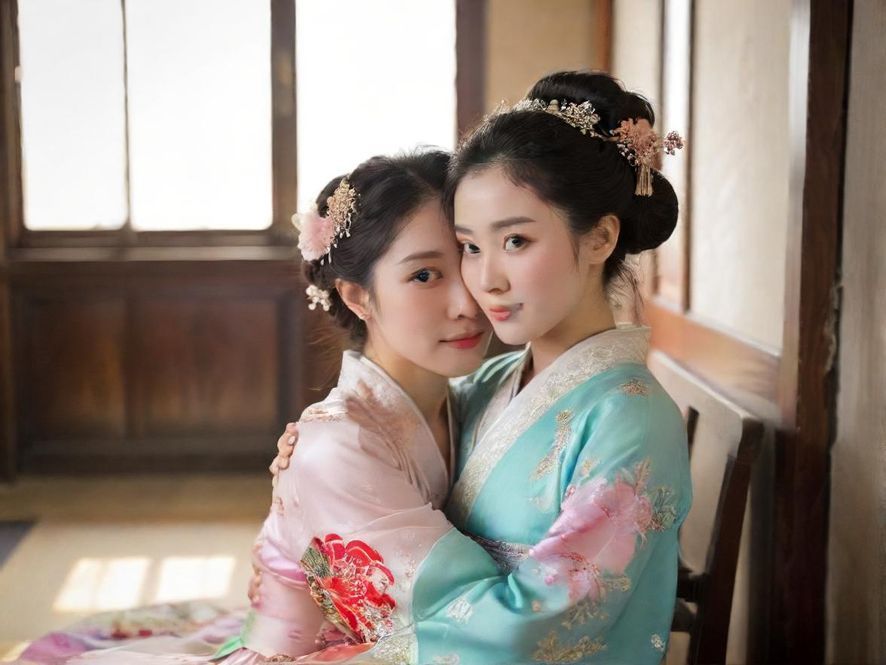 一位气质优雅的广州女子在温馨的私人公寓内